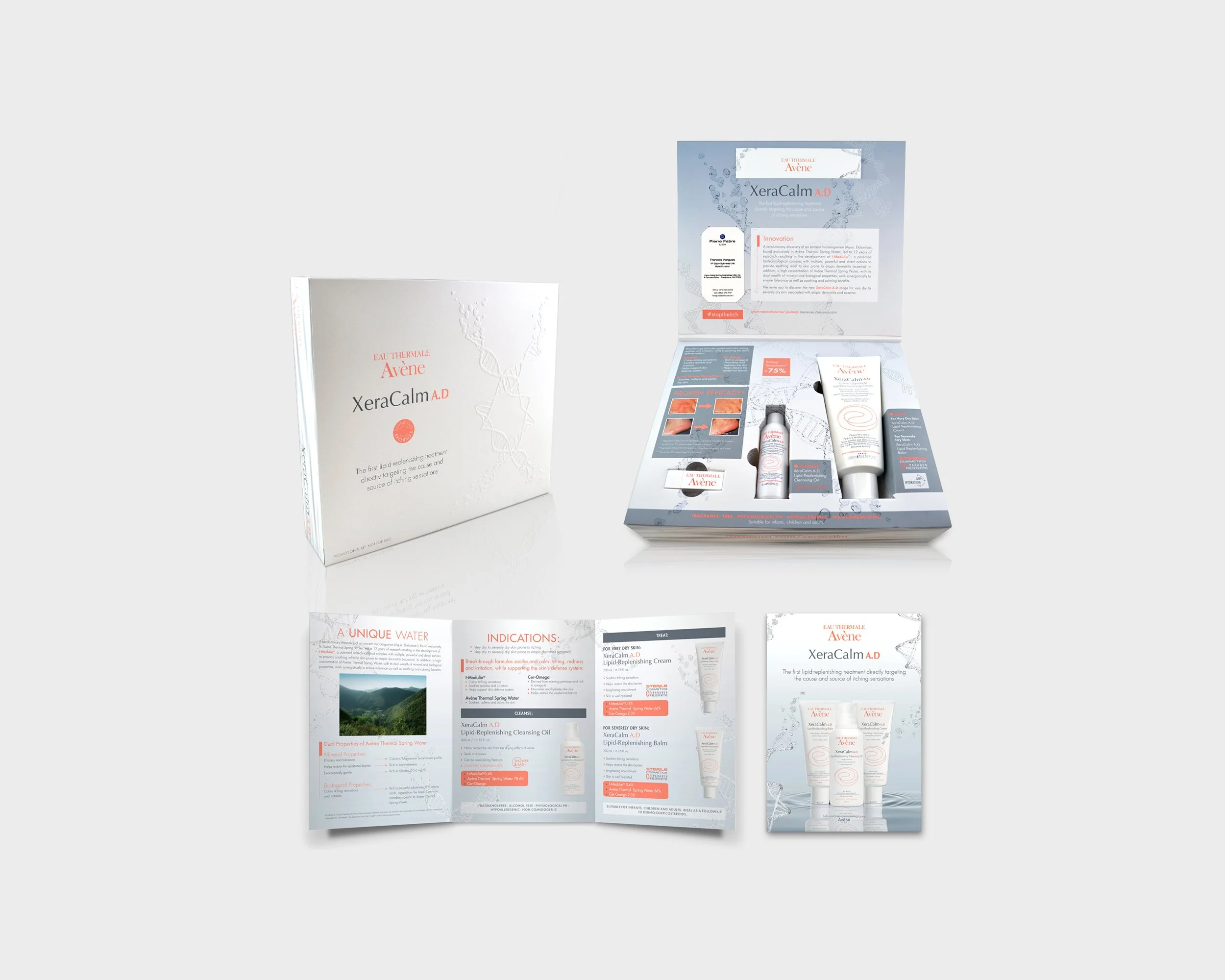   Avène press kit for XeraCalm A.D 