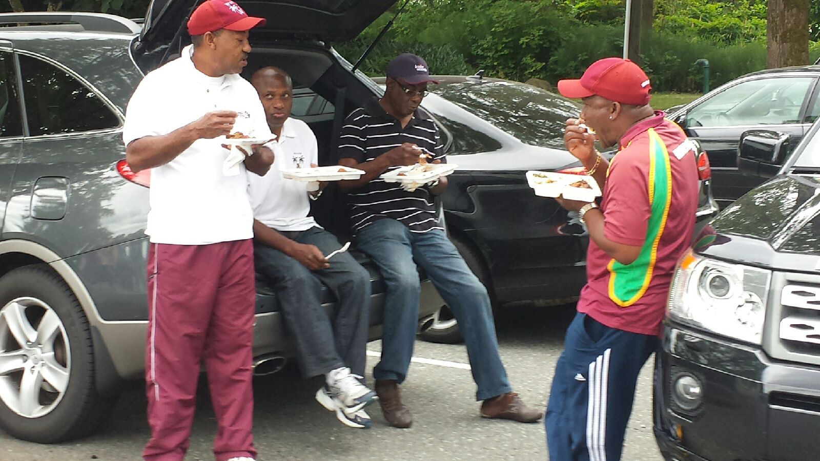 Photo taken on July 19, 2015. Our members were busy sorting the bottles / cans to take to the depot. A little lunch break to help refuel them before another few rounds in the coming weeks.