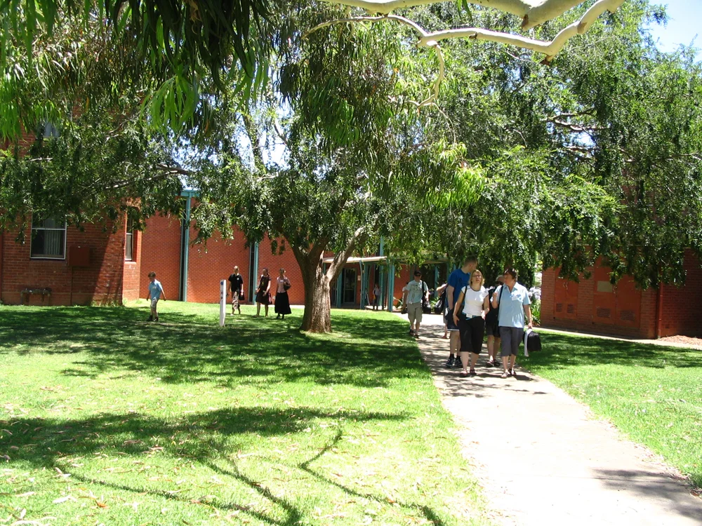 Leaving lunchtime concert for the dining hall