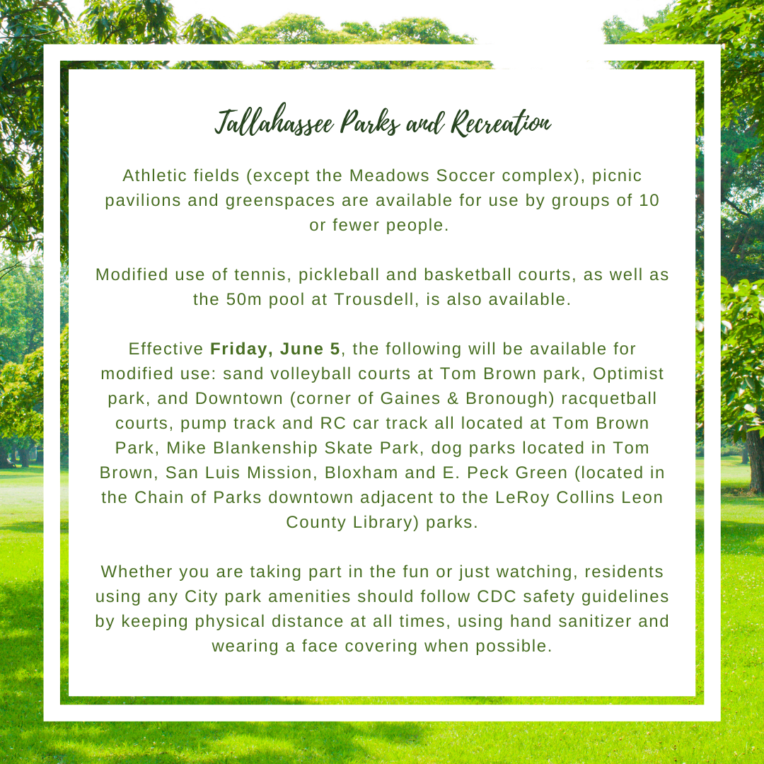 Parks and Recreation Information, source