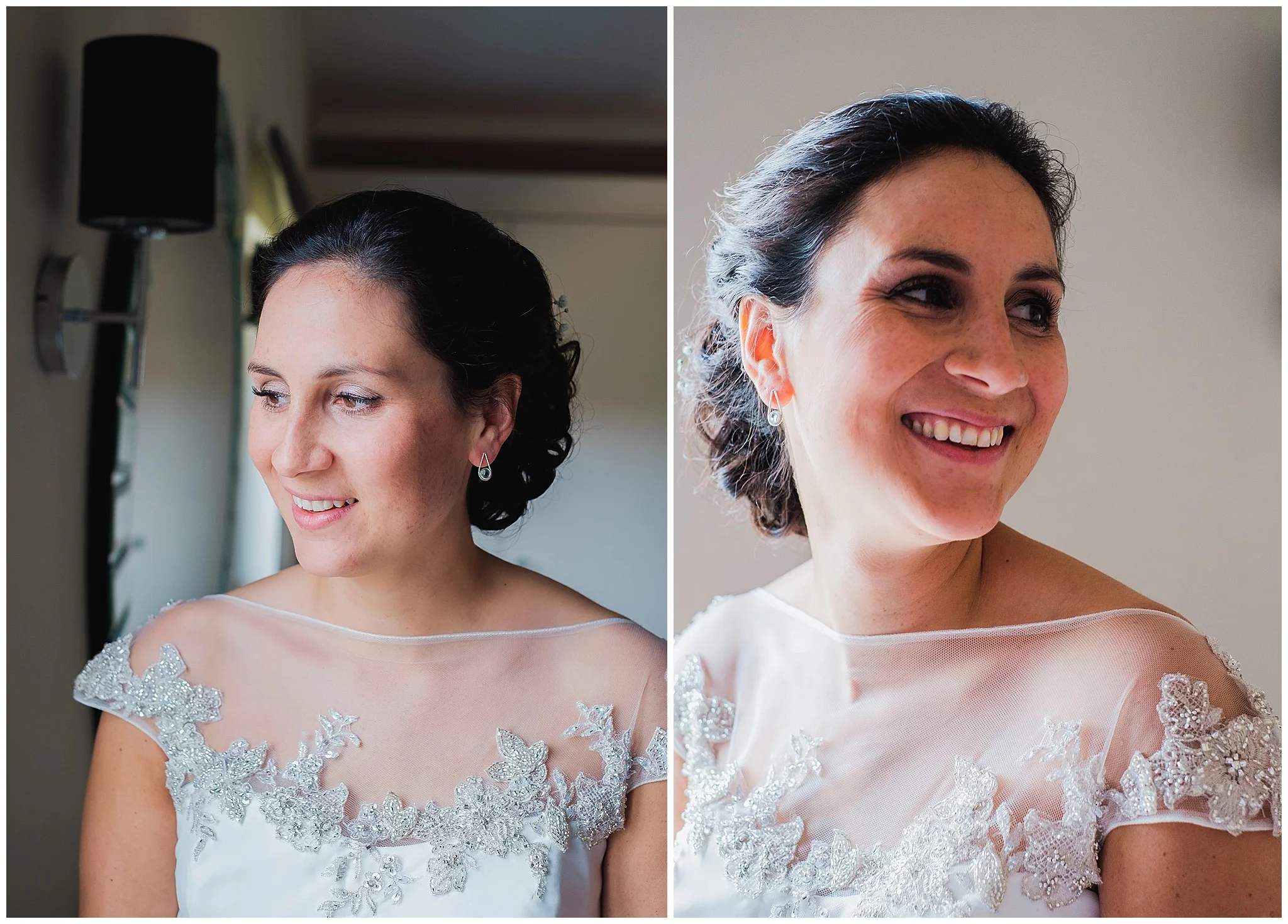 bride smiling