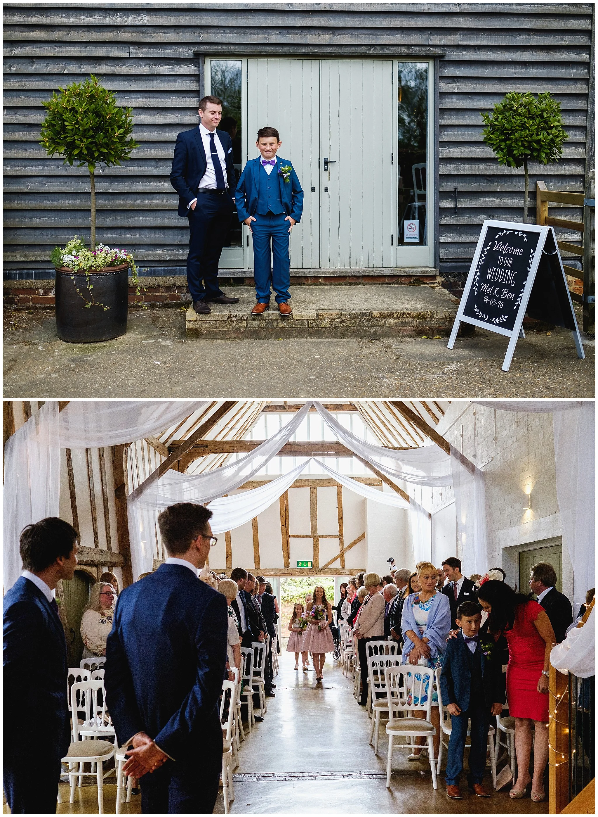 Bridesmaids enter BARN