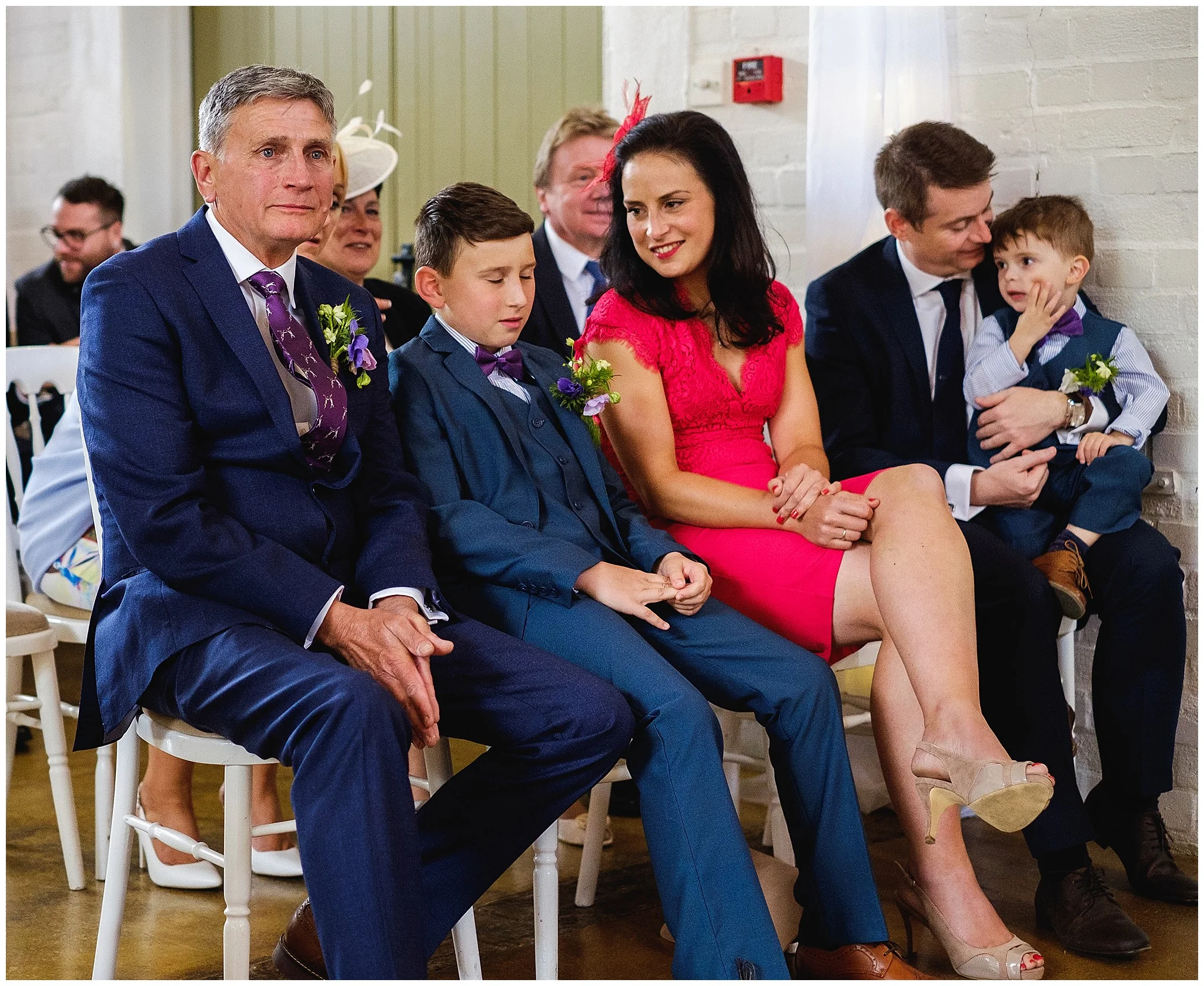 Brides Father has tears in his eyes seeing his daughter getting married