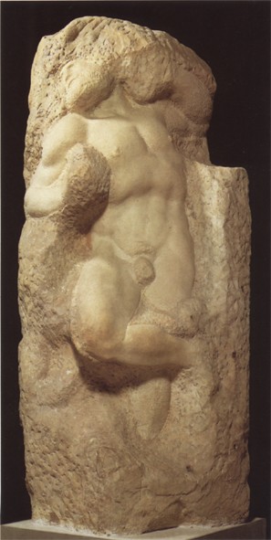 Michangelo, Awakening Slave , c. 1525-30. Galleria dell'Accademia, Florence.