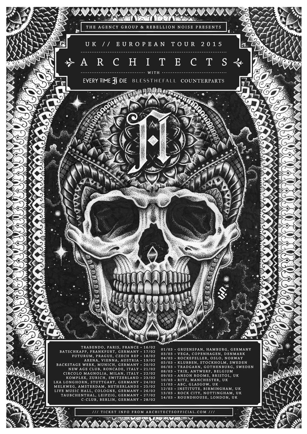 Architects - UK//Europe Tour 2015