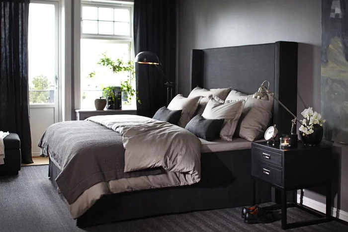 Charcoal in the bedroom