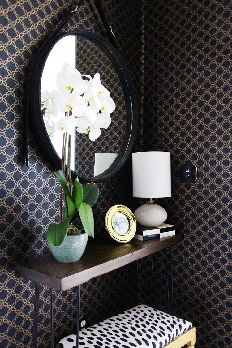 Wallpapered foyer - Historic District of Shaw, Washington DC