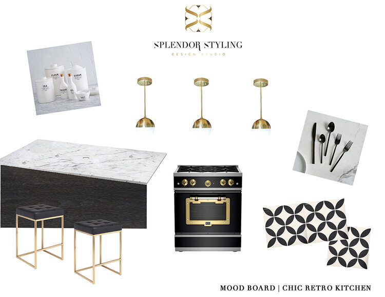 E-DESIGN - CHIC RETRO KITCHEN