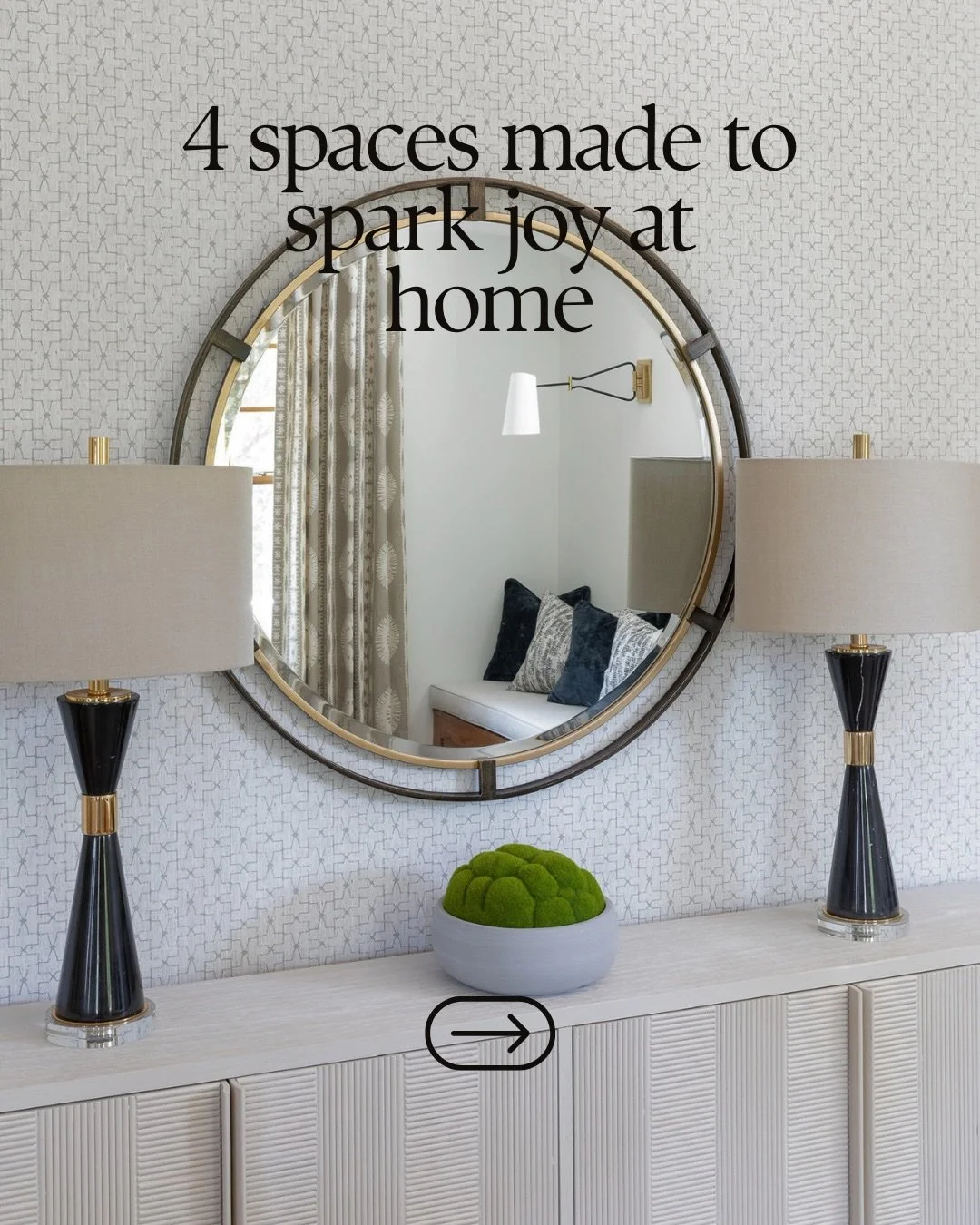 Your surroundings have tremendous influence in your daily life and can elevate your mood and help you conquer your days in the best of ways ✨ 

Today I want to share 4 proven ways in which you can create spaces around your home that will spark joy! ?