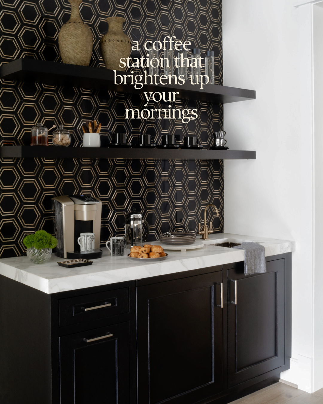 a coffee station that brightens up your mornings