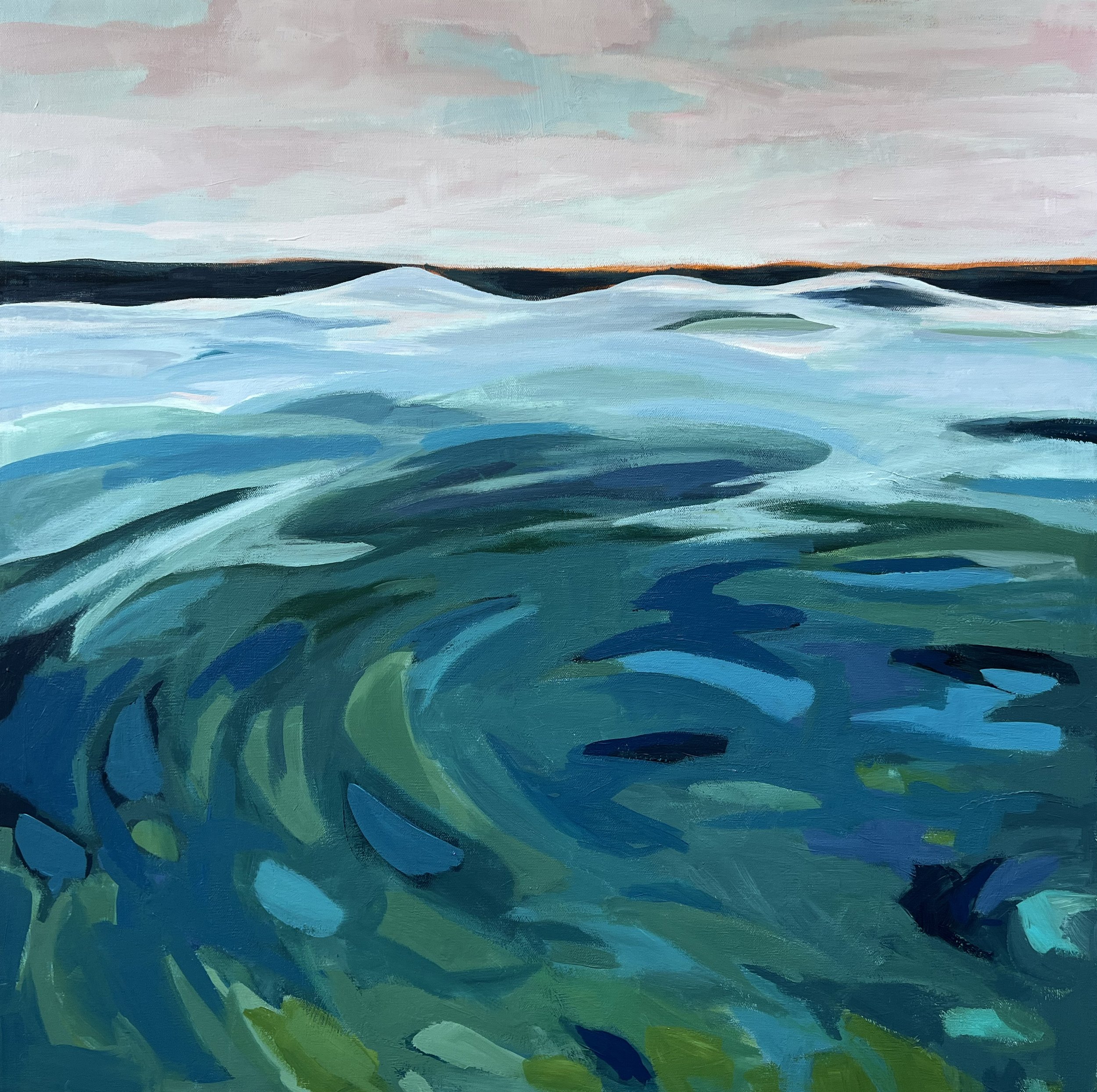  30” x 30” acrylic on canvas 