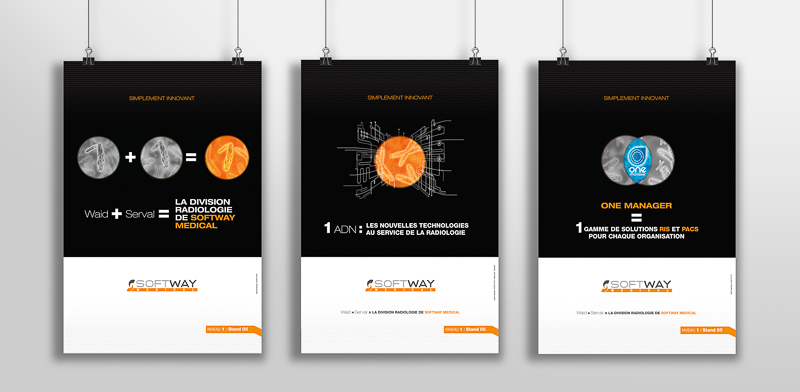 ➔ LE 1, UNE SIGNIFICATION TRÈS FORTE 1 est le symbole de la création (liée à l’innovation qui porte Softway Medical). 1 est le symbole de l’ambition, de la volonté (celle exprimée par Softway Medical d’être le leader sur son marché), de la fiabilit (droit et stable). 1 est le signe de l’excellence. 1 exprime aussi l’indépendance (celle de Softway Medical en tant qu’entreprise à taille humaine). 1 est enfin le symbole unificateur (celle de l’alliance entre Waid et Serval, mais aussi l’unification au sein des lignes de produit de Softway Medical de plusieurs applications intégrées).