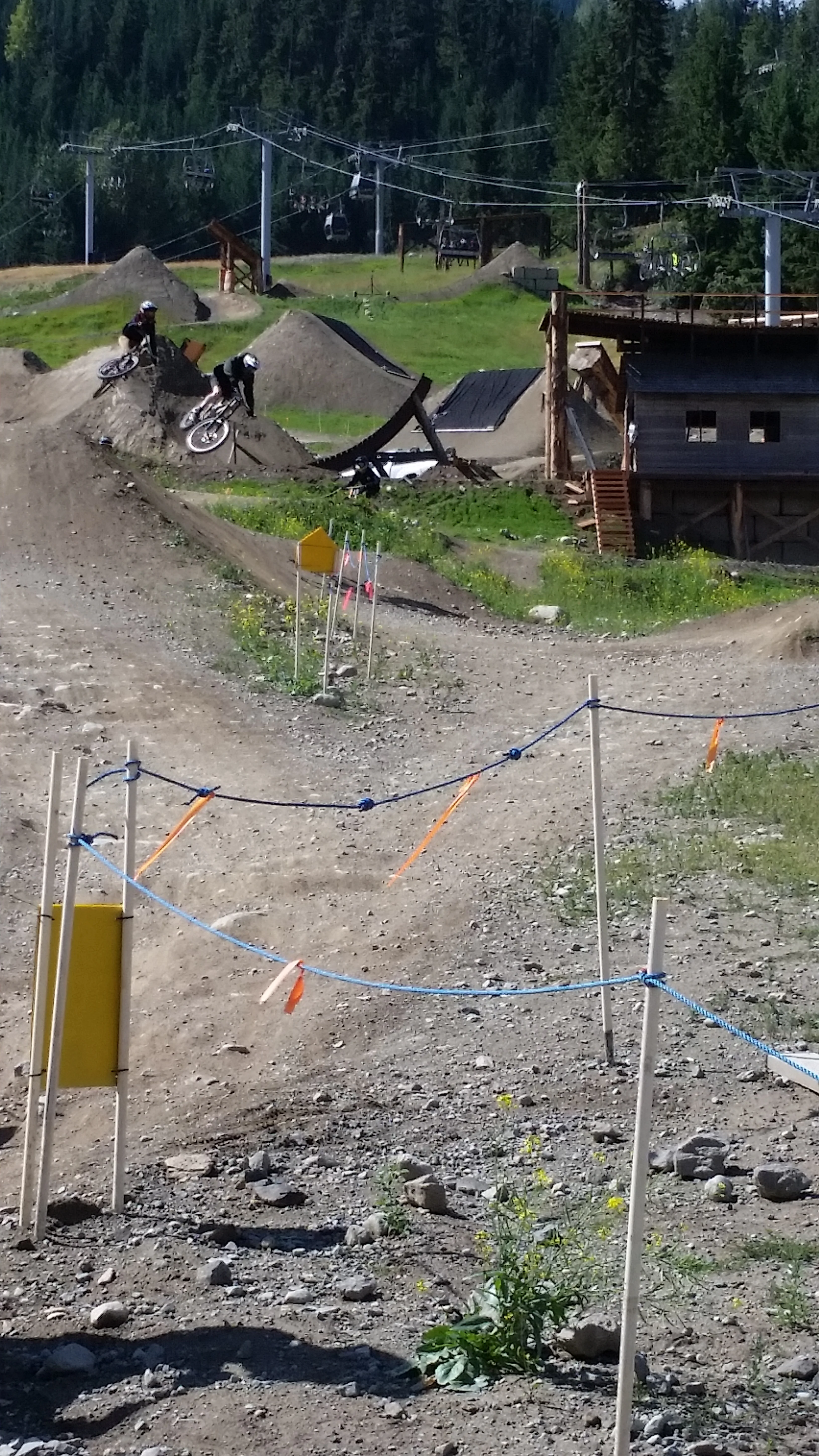 The downhill mountain bike scene in Whistler is amazing.