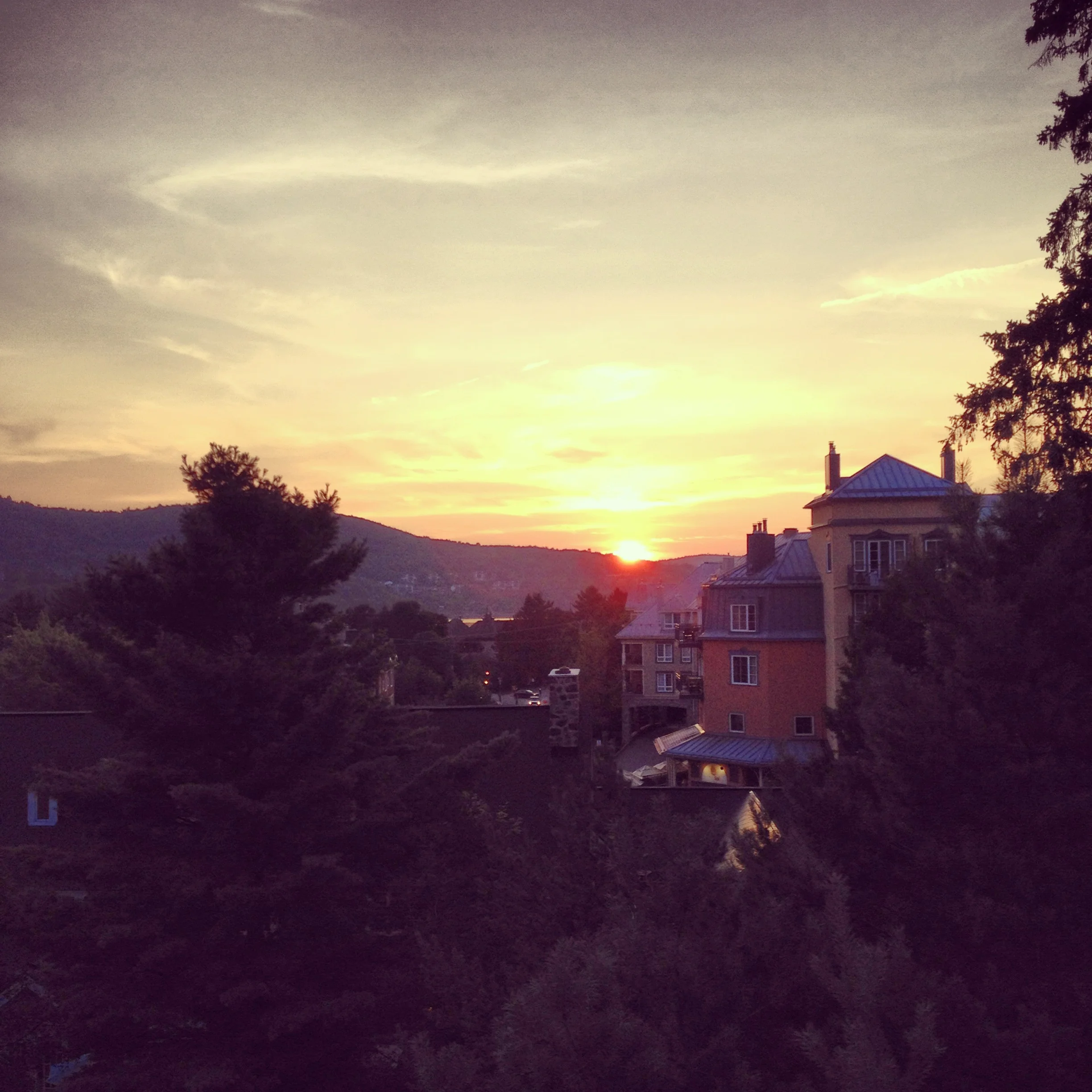 Nice sunset view from the Gondola in MT.