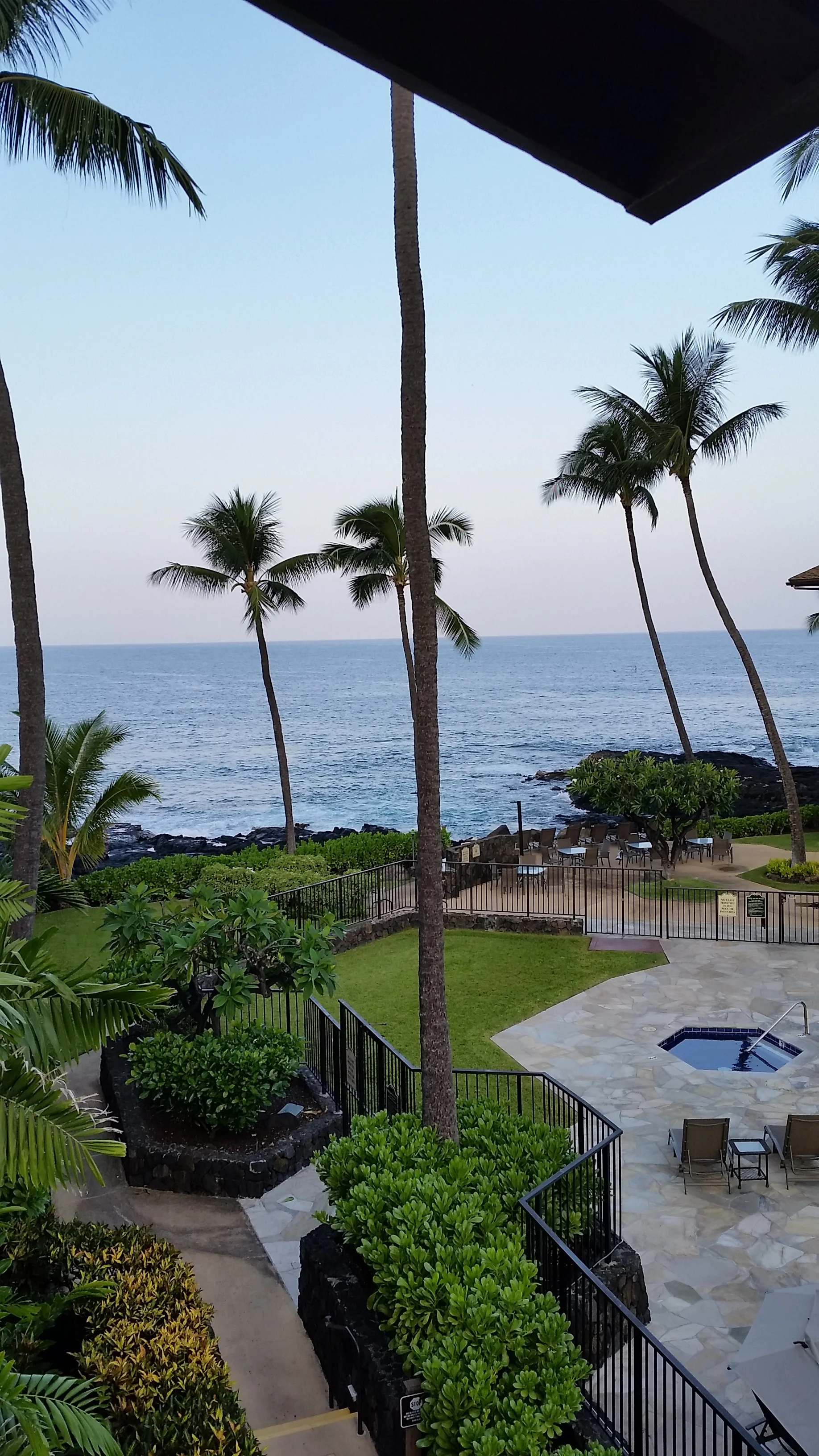 Our condo we rented was somewhat unassuming from the road, but the inside grounds and the view of the ocean were pretty fantastic. 