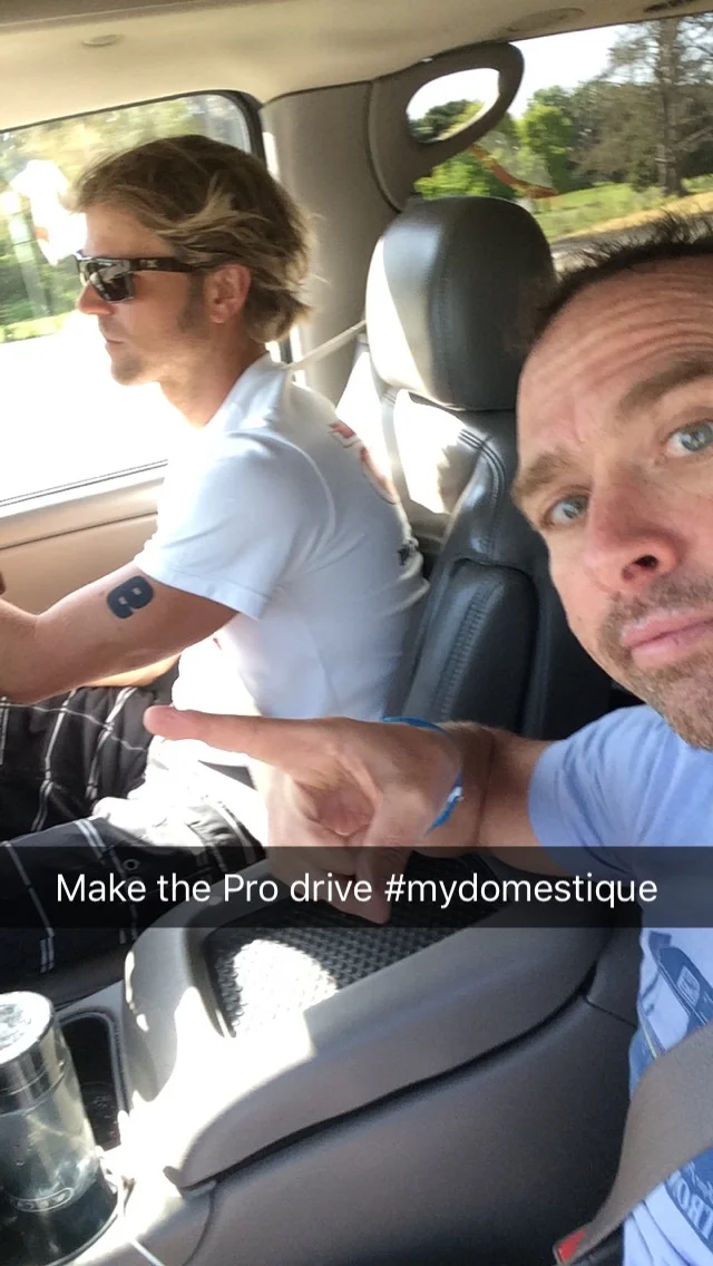 I had to drive since Petro had the faster bike split.