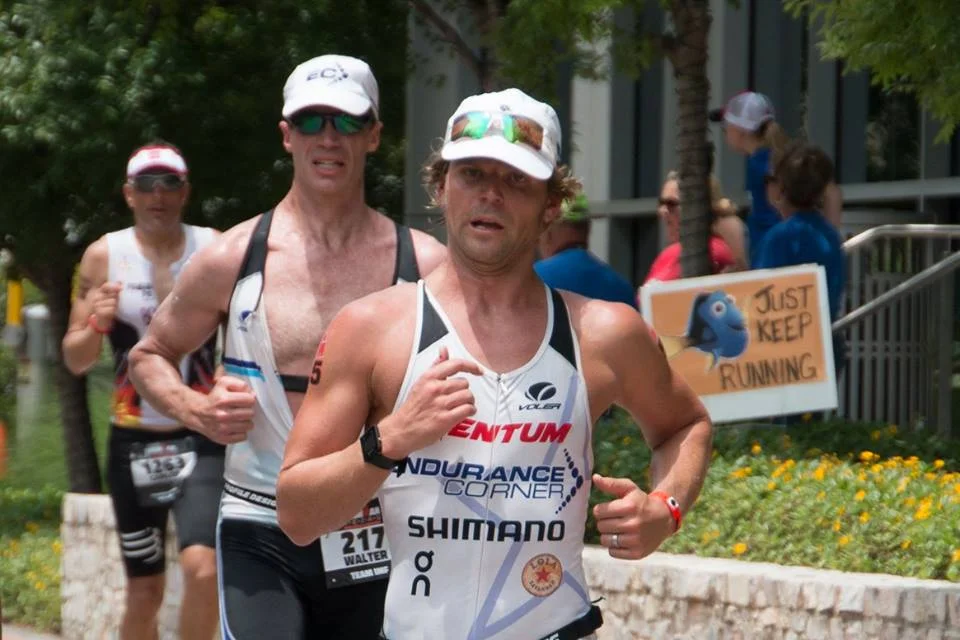 Crossed paths with EC athlete, Walter McCormack, just when my aunt Sherry was snapping some shots. Photo: Sherry Daerr