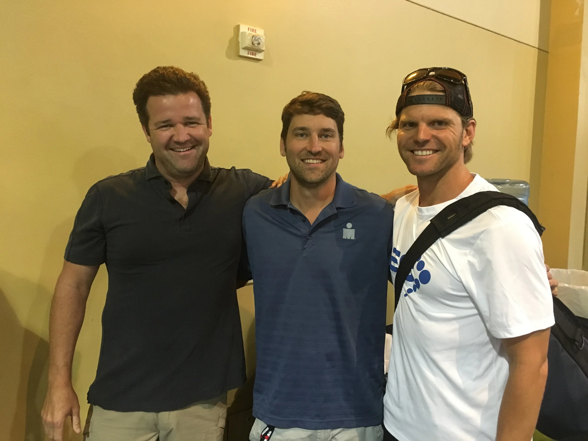 Chatting with Scott Langen, of Ironman, and Tim Floyd, of Magnolia Masters.