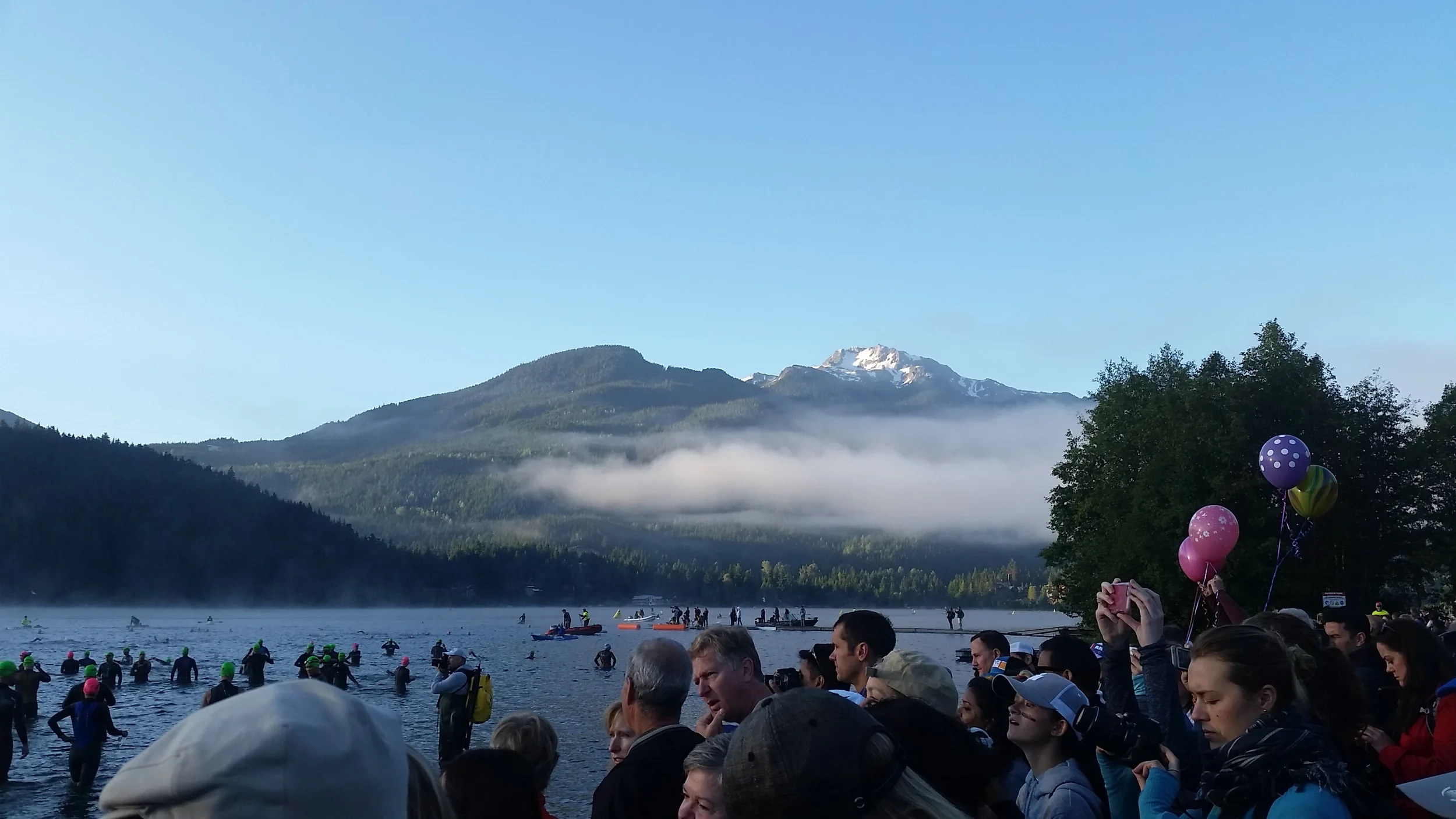 Race morning. Venue isn't pretty at all.