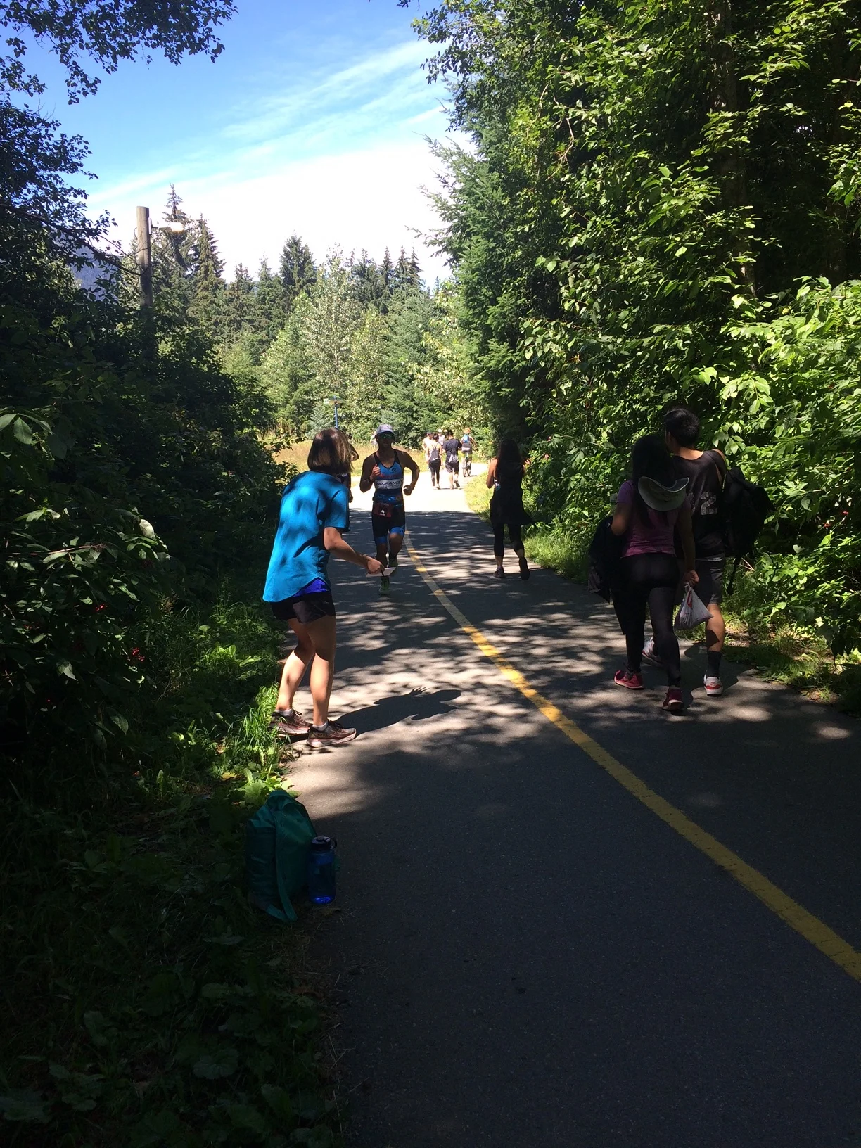 About 1-2K into the marathon.