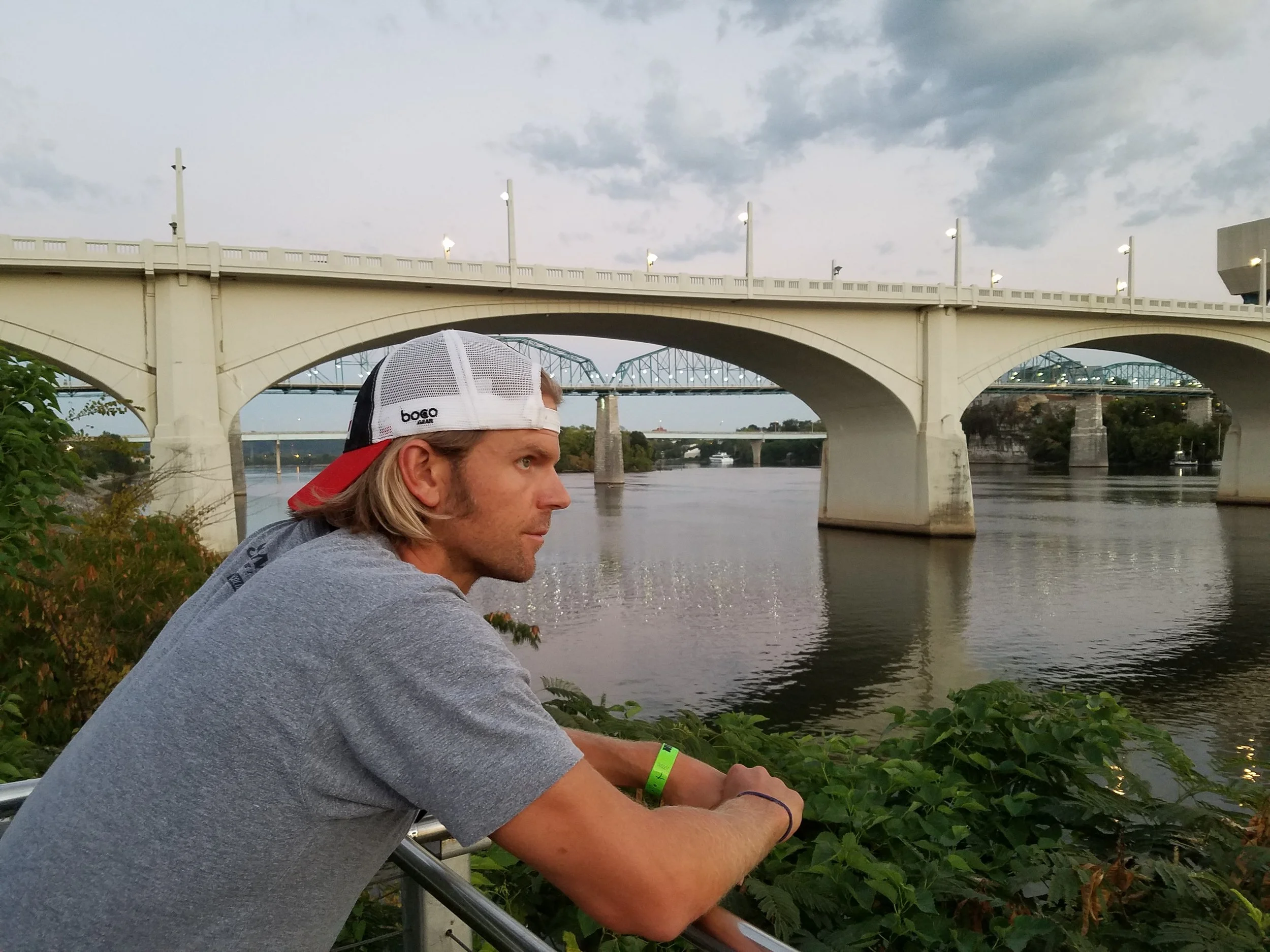 Some pre-race contemplation.