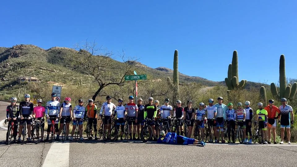 Before climbing Mt Lemmon. Photo: Kathryn Bertine.