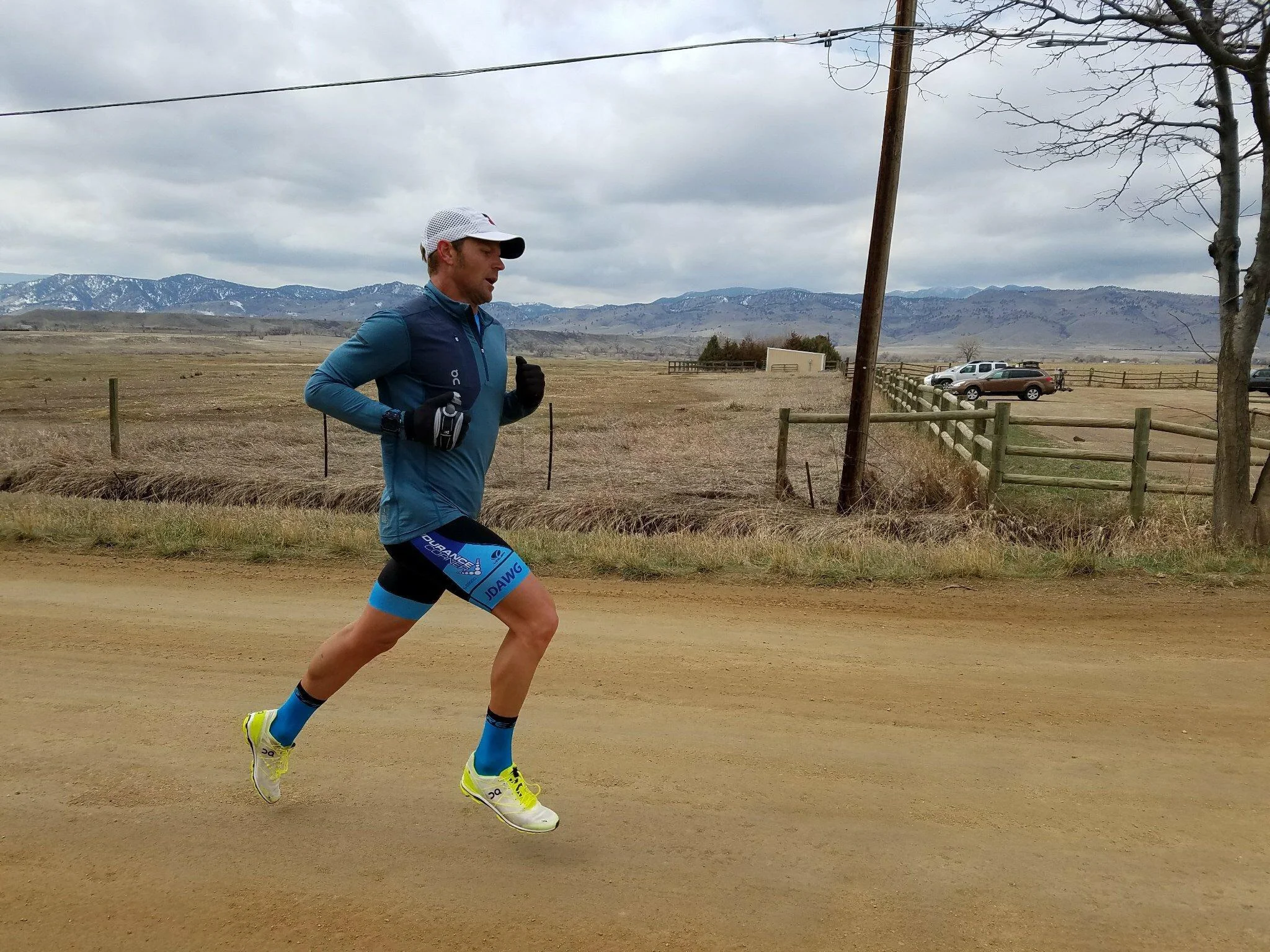 Shot from the second half of a run/bike/run session I adapted from Gordo Byrn.