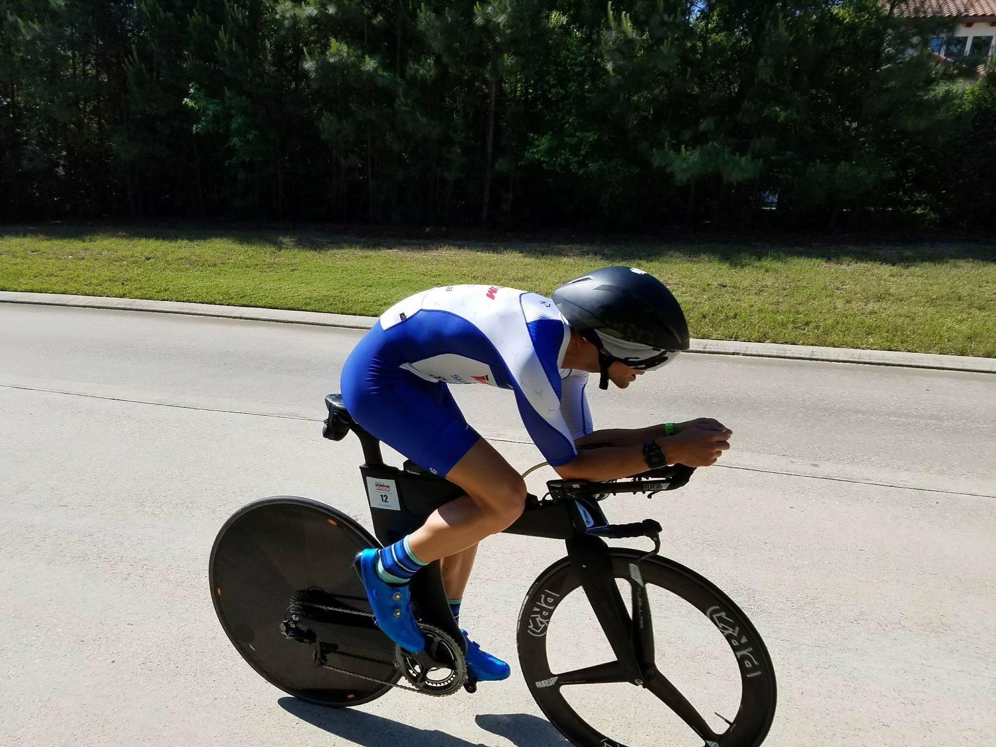 Pre race ride the day before the race. Mat Steinmetz, of 51 SpeedShop, and I made some minor tweaks to the position this year; mostly with a slightly more upwards angle of the extensions as well as a pad position. All in all, looking and feeling very comfortable.