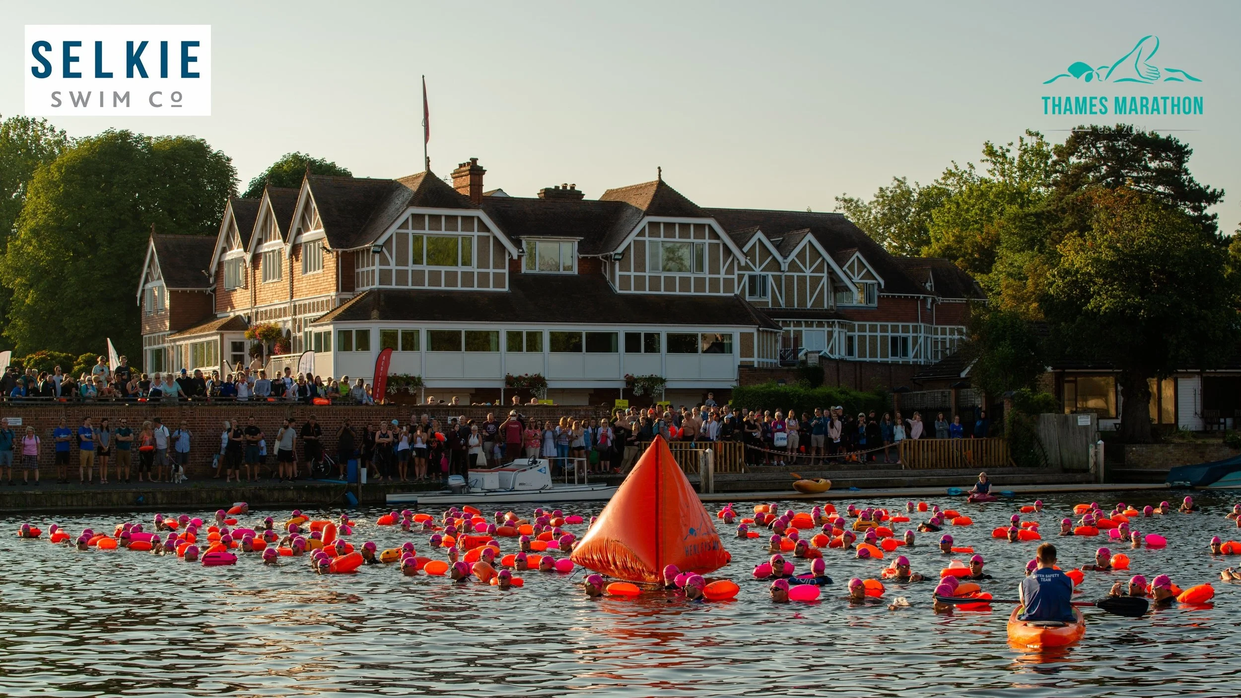 Lining up at the start. The race starts in the same place as the Henley Classic; on of the most prestigious rowing events in the world, dating back to the 1830's.