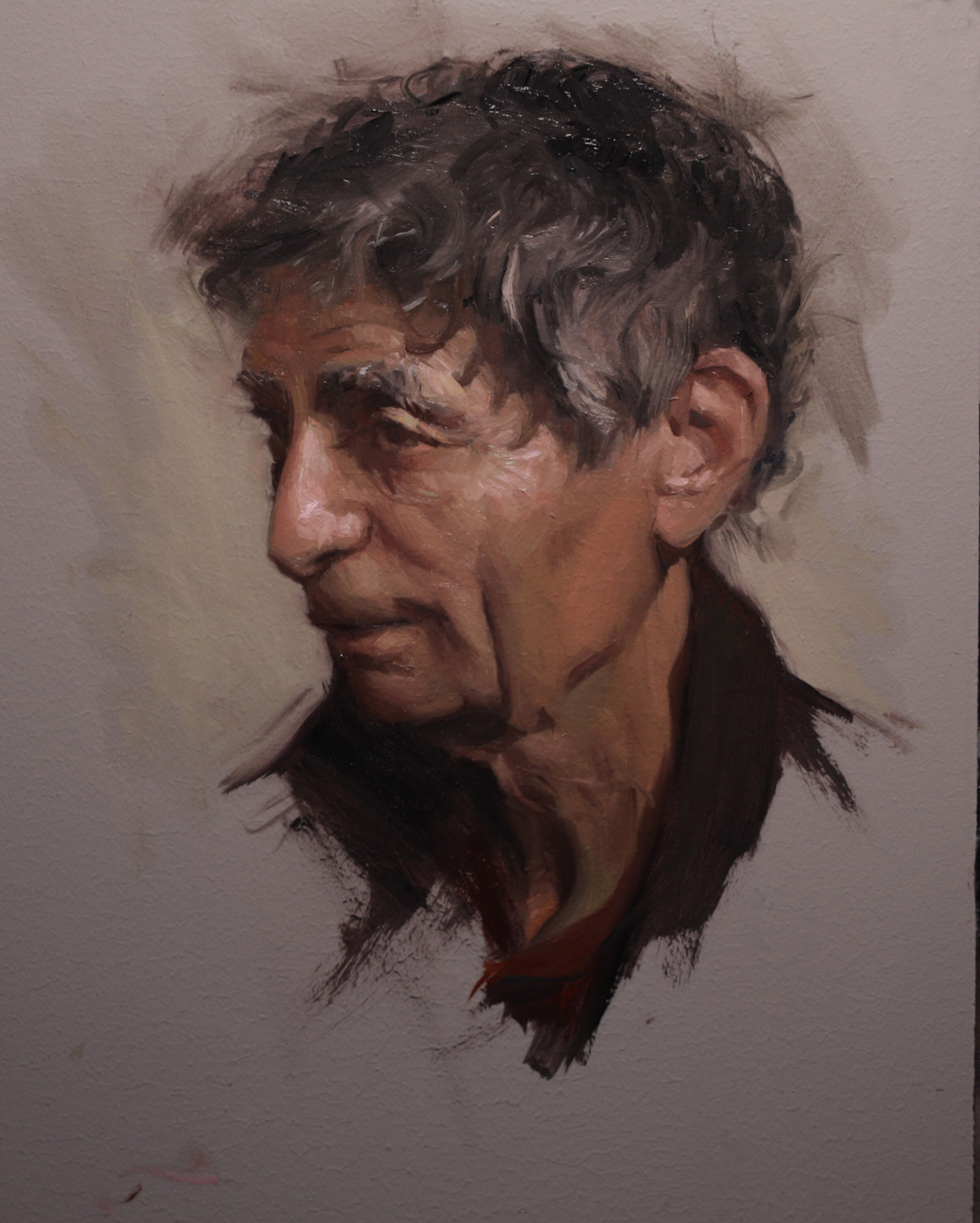  Dr. Gabor Maté  Oil on Panel, 14"x11" 