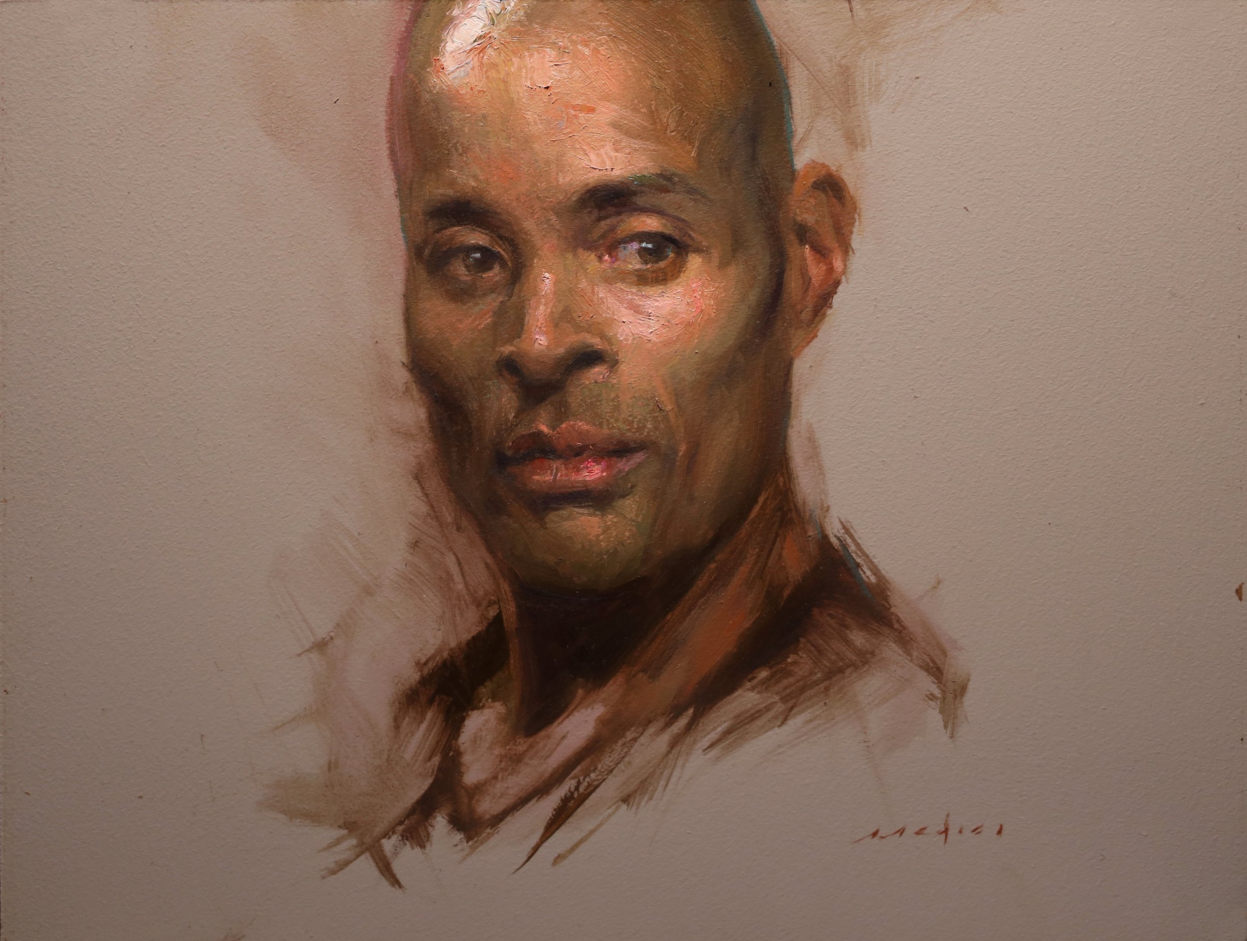  David Goggins  Oil on Panel, 11"x14" 