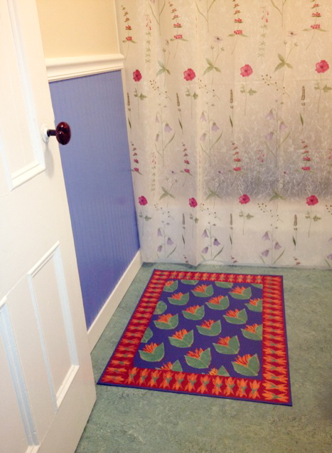 Flowers in the bathroom
