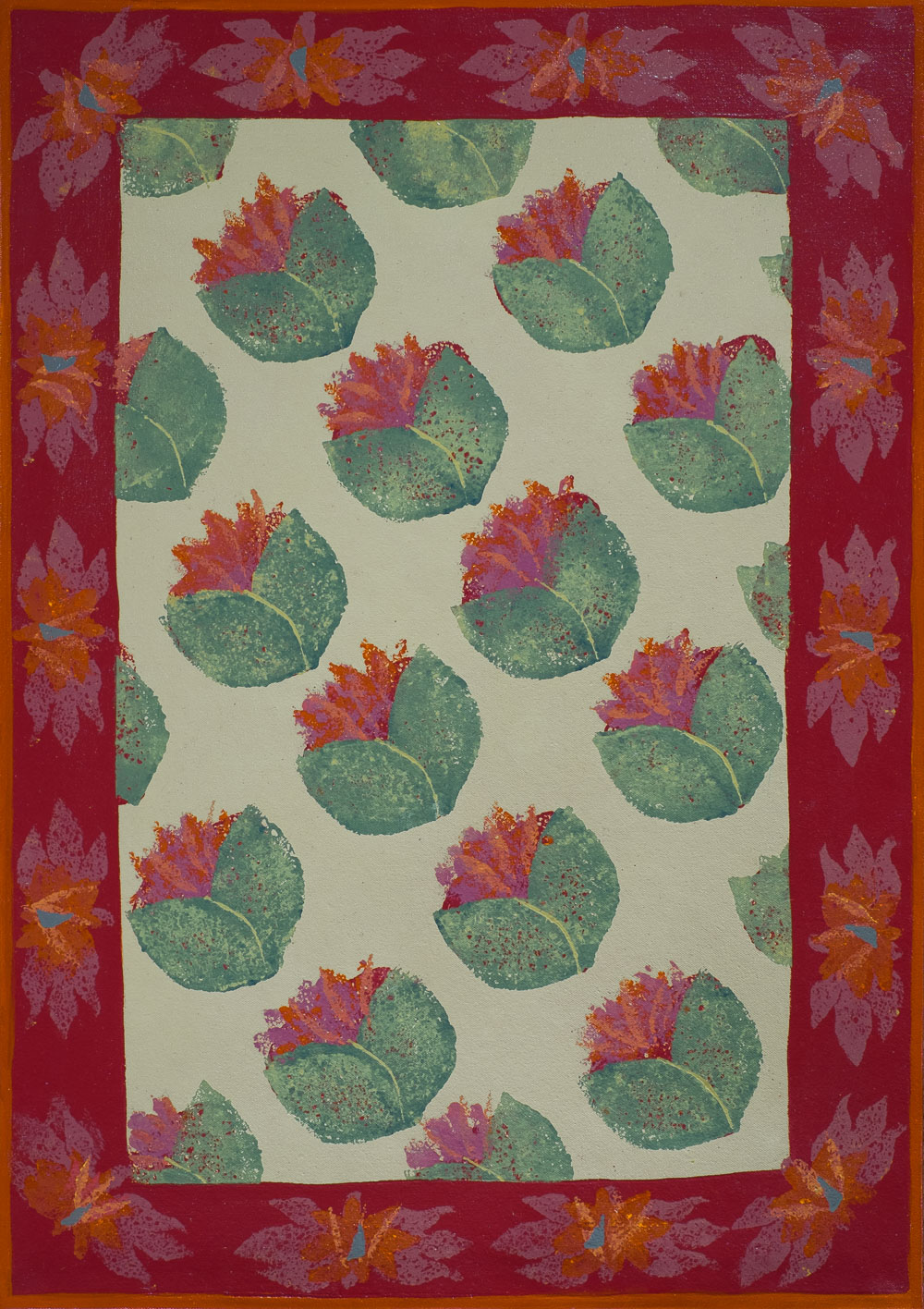 Tulips with Orange Border