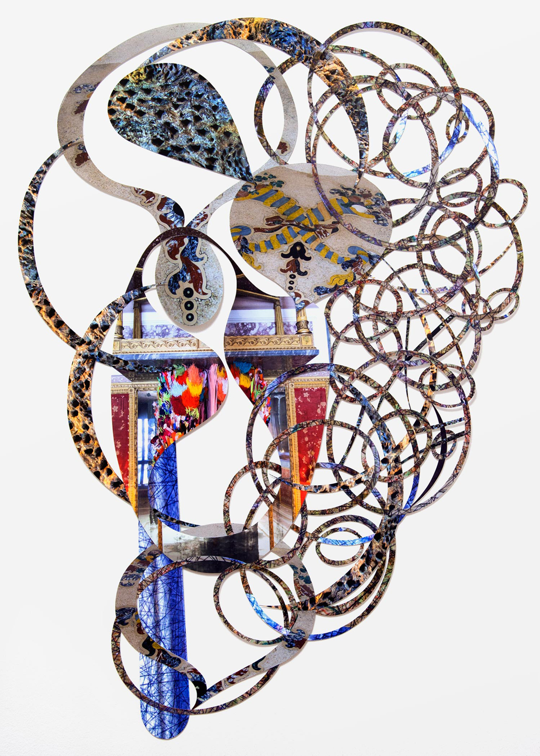  These were taken, 2012  cut-up inkjet prints  31 x 2 inches 