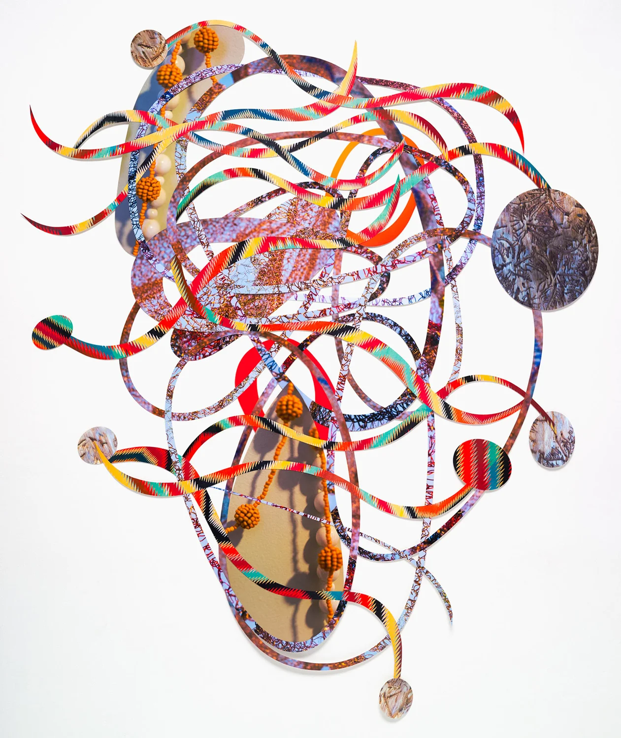 Woven patter, 2013 cut-up inkjet prints 47 x 37 inches 