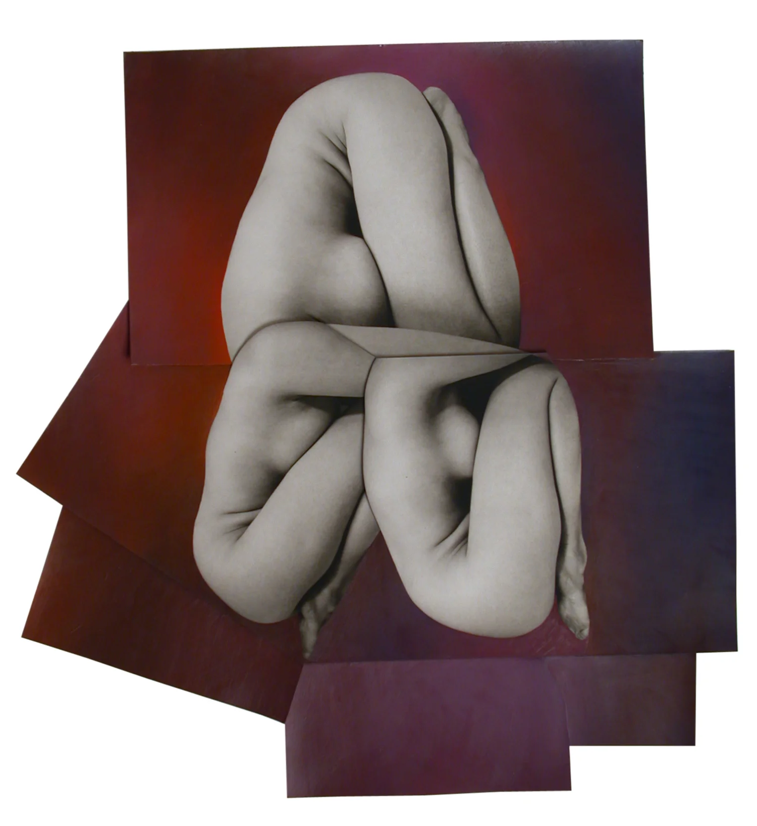   Reel no. 4.20 , 2002  unique collage with gelatin silver prints and oil paint  10.5 x 10 inches 