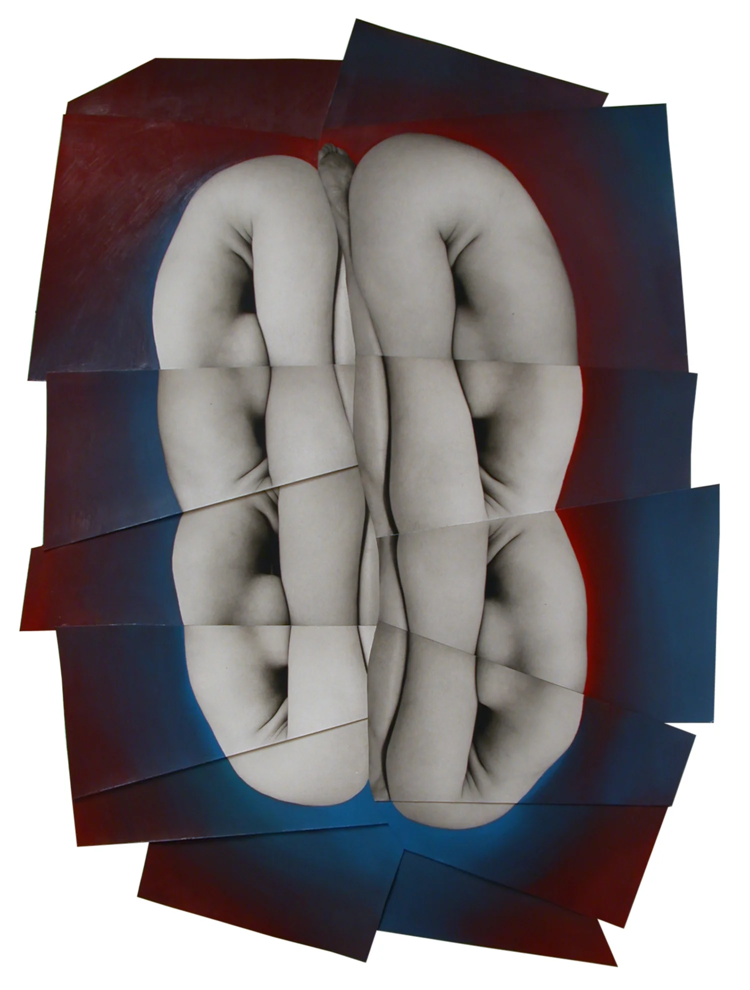   Reel no. 10.2 , 2002  unique collage with gelatin silver prints and oil paint  17 x 11 inches 