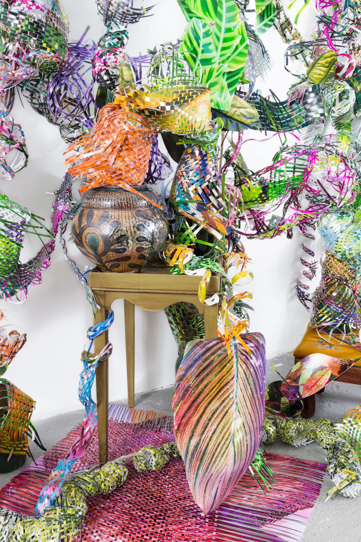  detail , Chitter-burst-tangle-swell,  2015   Twist-flip-tremble-trace , Johalla Projects, Chicago, IL 