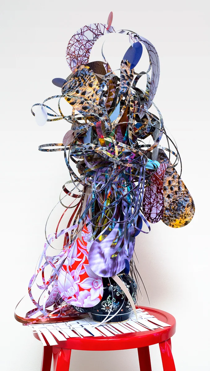  detail , Frond-twist-knit-shift,  2014   Twist-flip-tremble-trace , Johalla Projects, Chicago, IL   