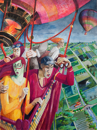 Angela Brittain , Flying high