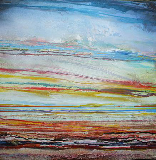 Mike Bell , Sunset low tide coast rhythms and textures 1ab