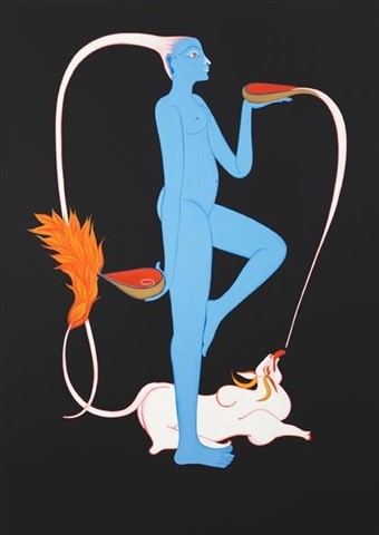 Rekha Rodwittiya, REKHA @ 50 (BLUE), 2008