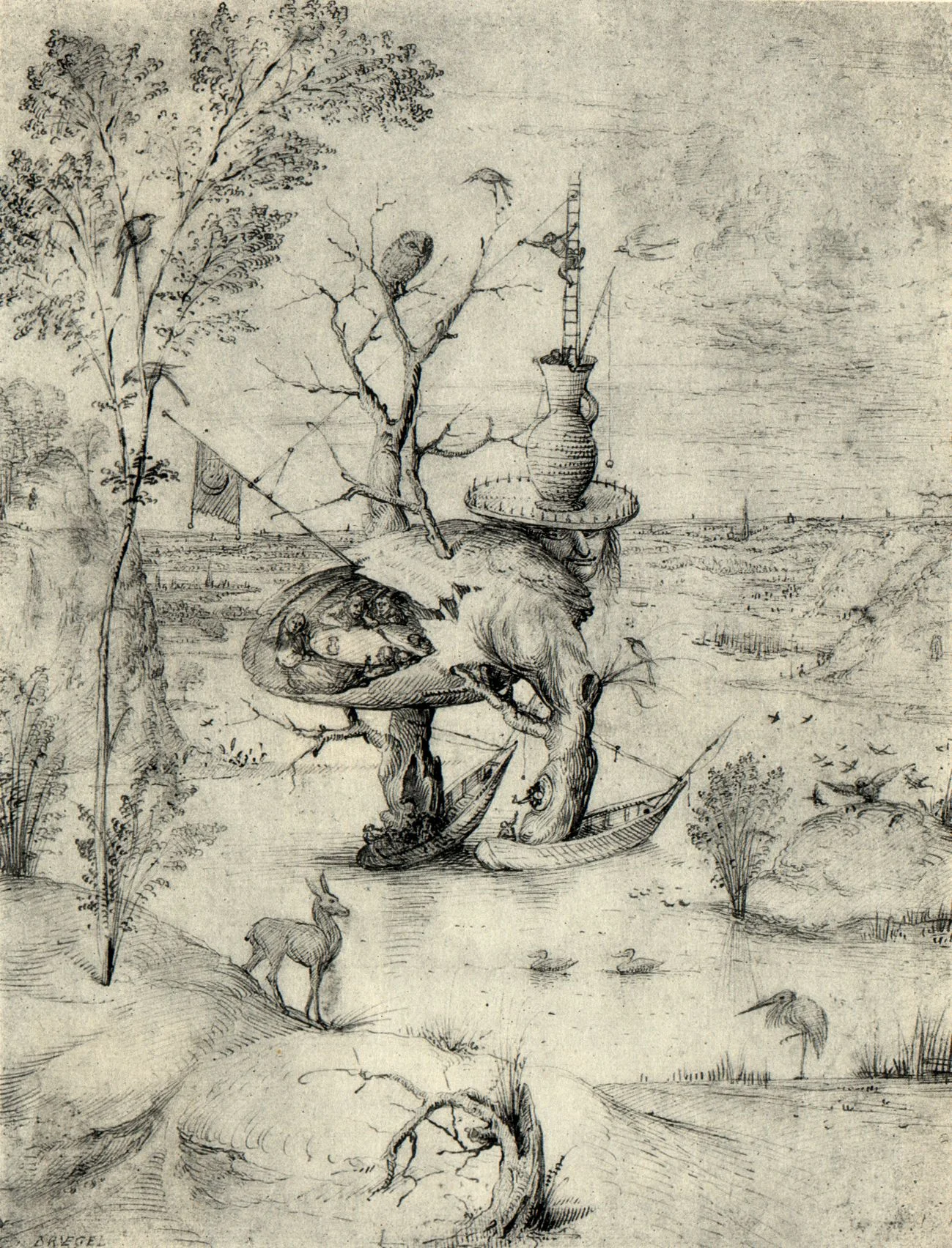 Bosch, The Man-Tree (1470)