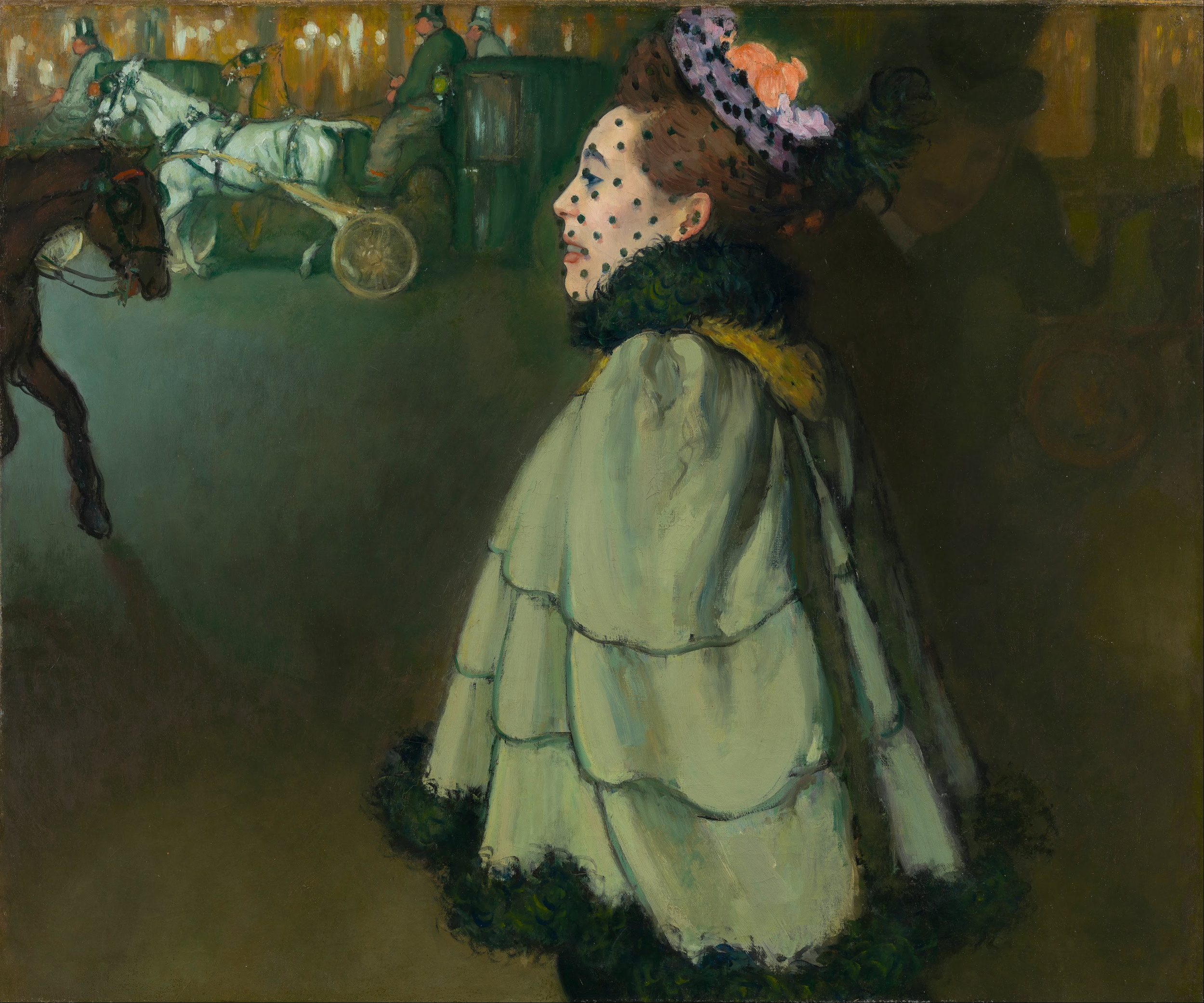 Woman at the Champs-Élysées by Night, Louis Anquetin, 1890 - 1891