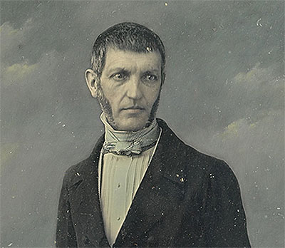 George Bancroft by John Jabez Edwin Mayall / Half-plate daguerreotype (hand-colored), c. 1847