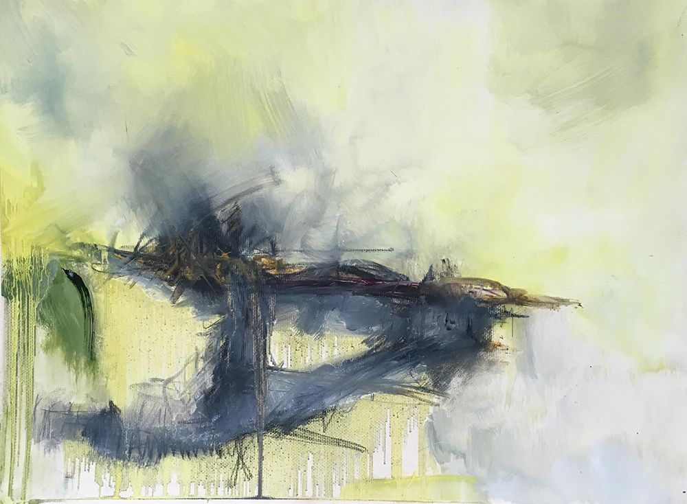 £755. Oil on paper. Undecided by Iaysah Salih