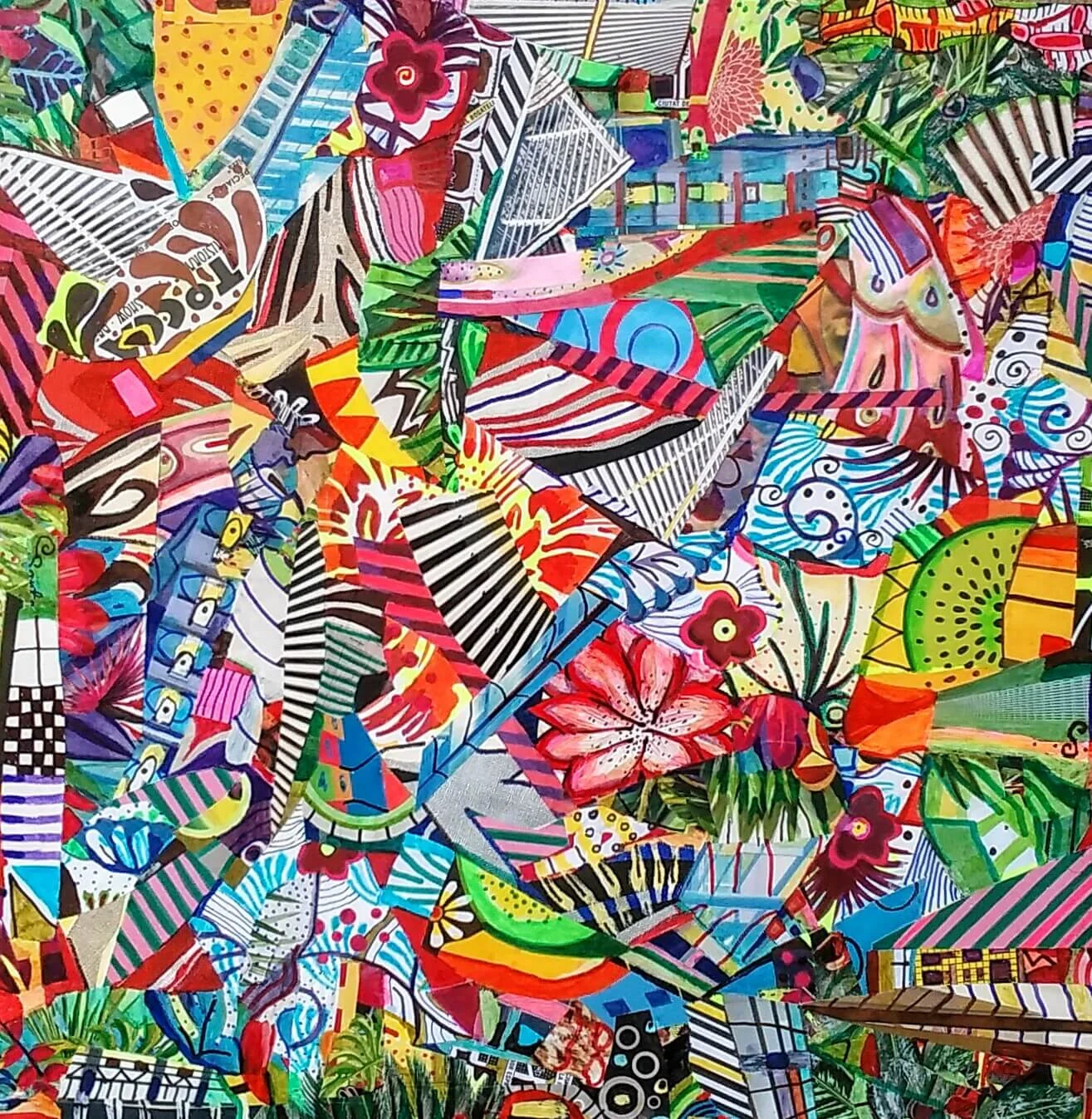 £410. Mixed media on canvas. Design Of A City by Daniel Meakin.