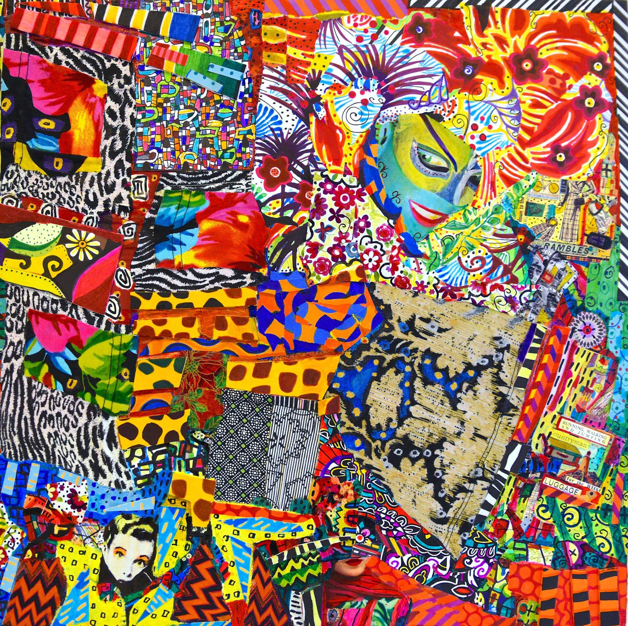 £410. Mixed media on wood. Art Of Couture by Daniel Meakin.