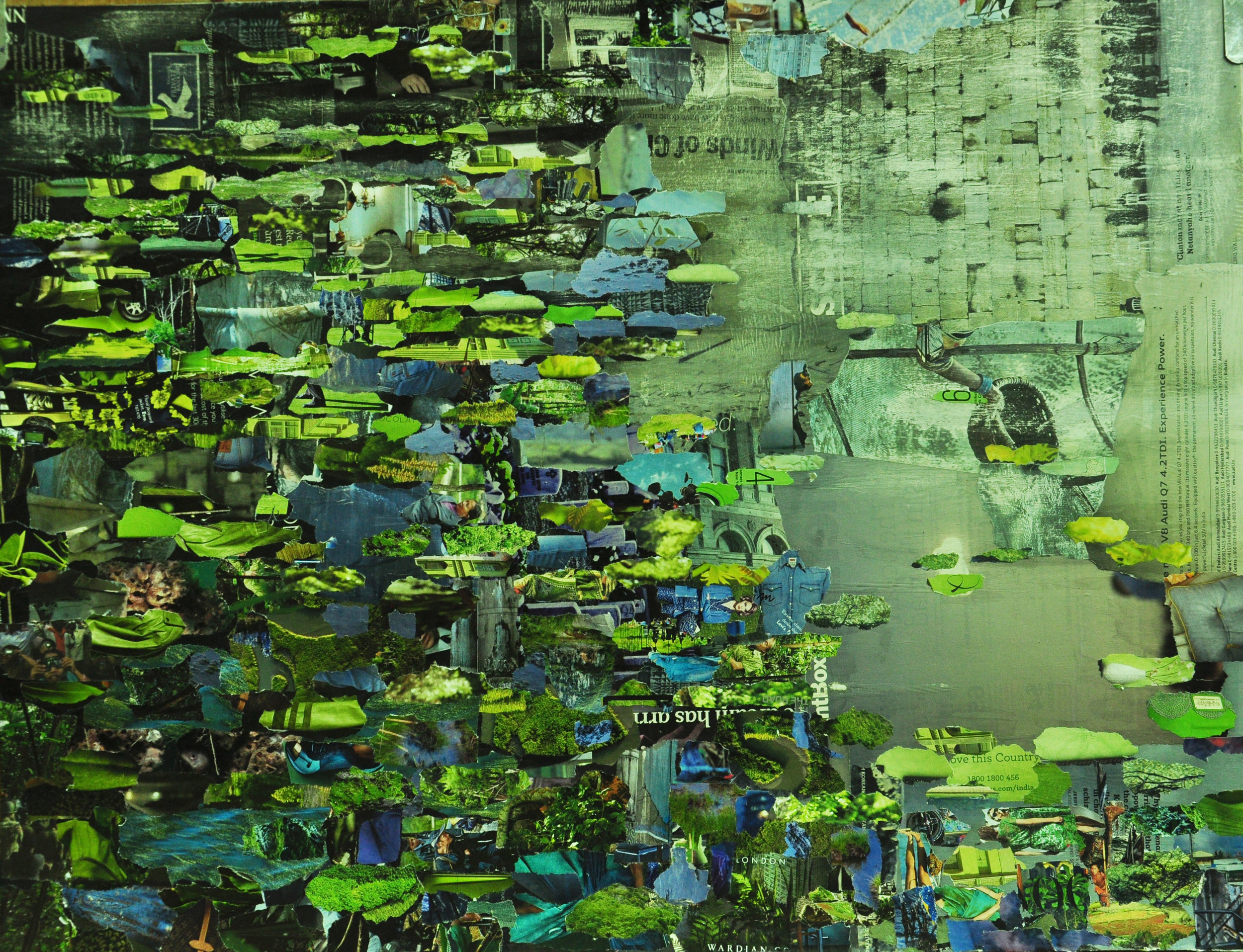 £1,050. Papier colle Lily Pond by Sukanta Dasgupta