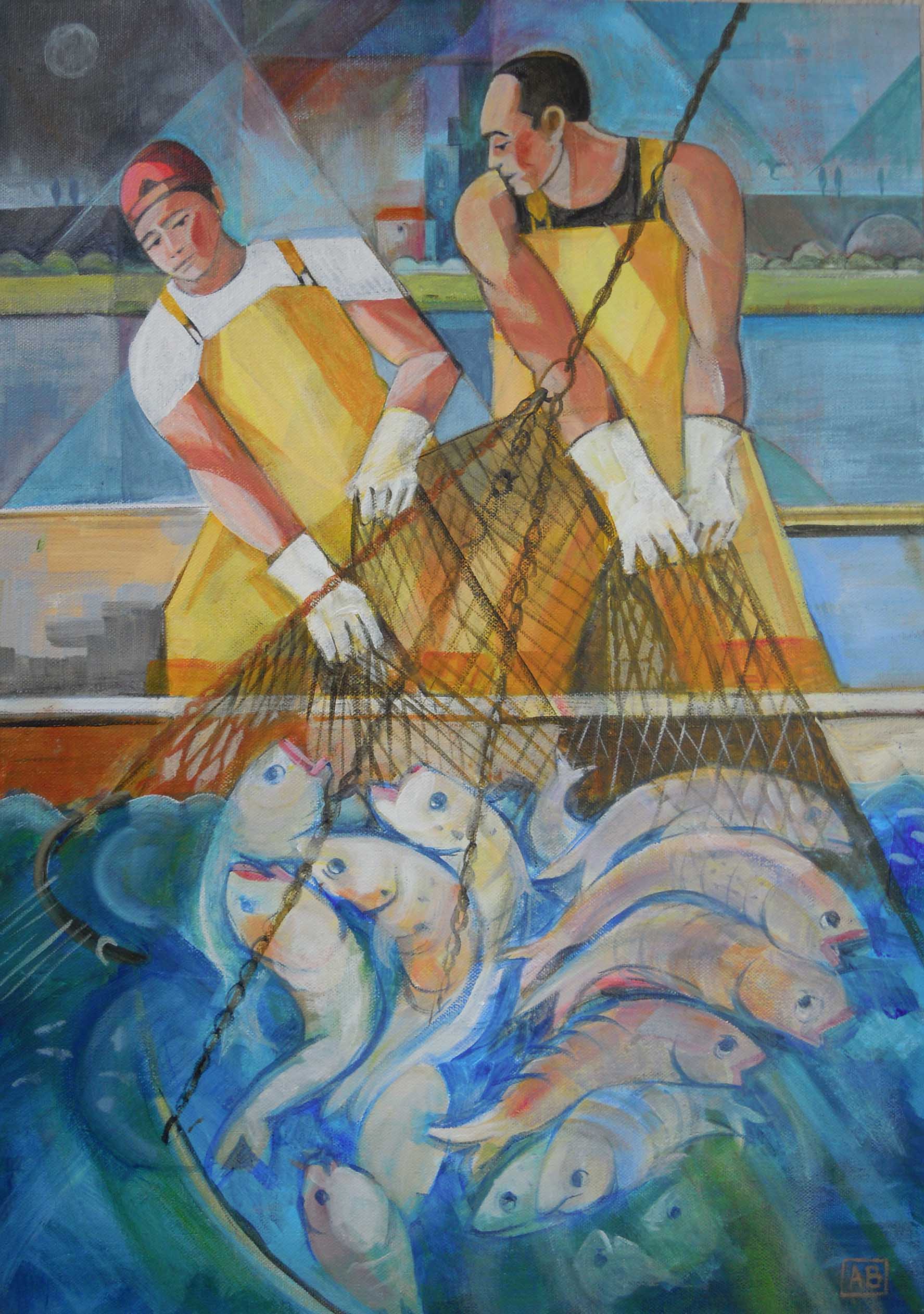 ANGELA BRITTAIN, Catch of the day. £1055.